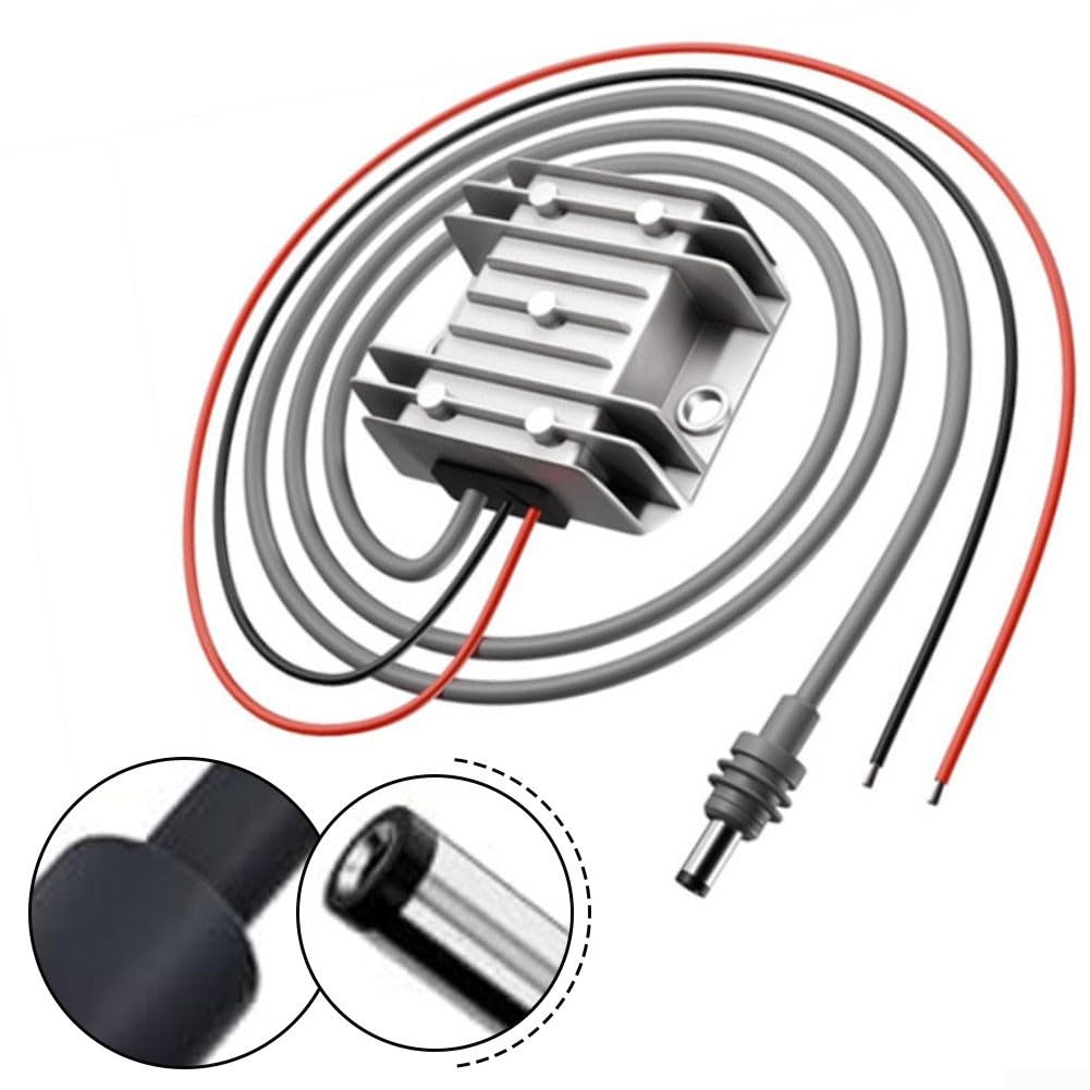 Convertitore DC-DC 30 V 3,5 A 105 W, IP68 impermeabile per Starlink per Mini, alimentatore di rete da 12 V/24 V a 30 V con cavo, alloggiamento in alluminio per camion, camper, campeggio