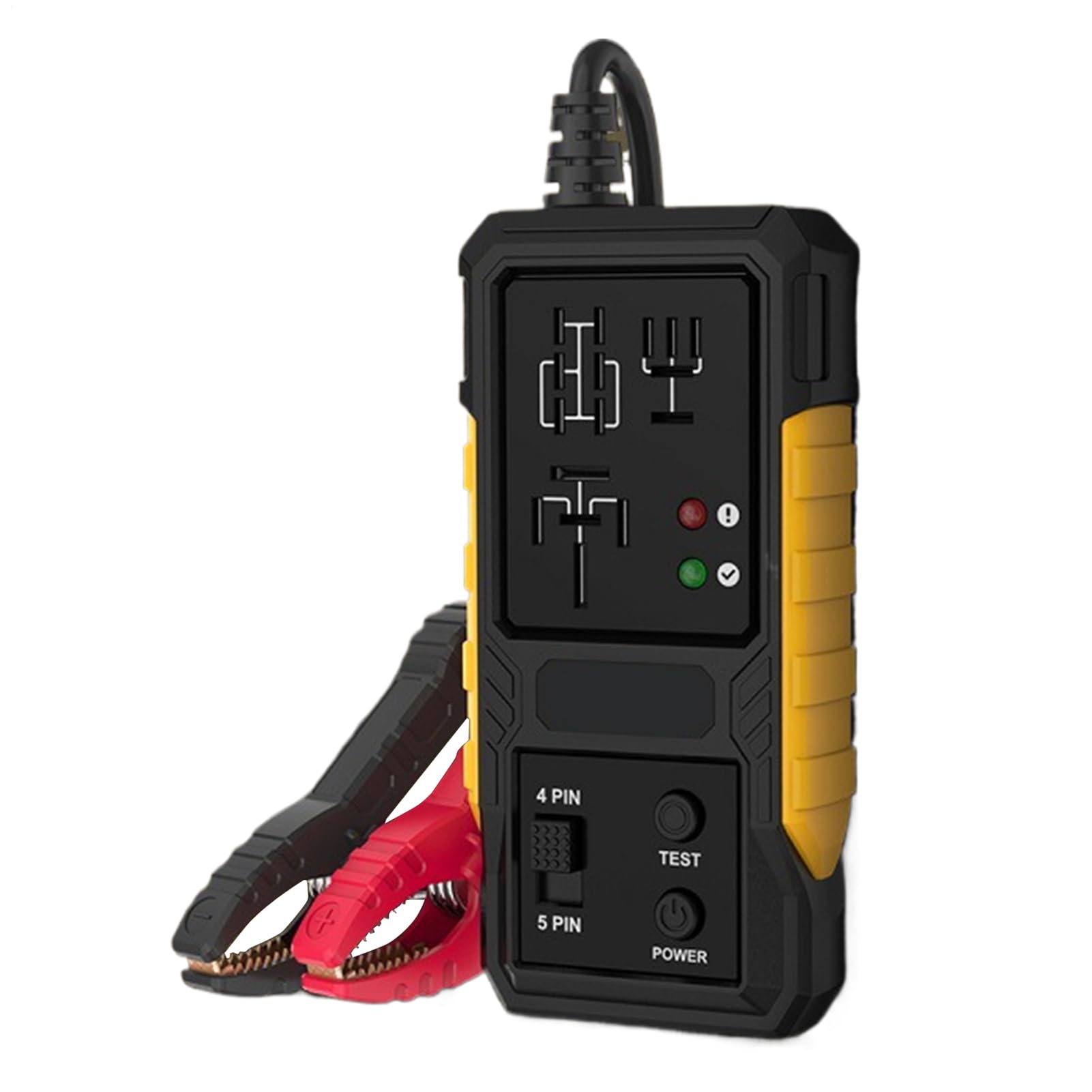 Detector de relé de coche, 12 V, de alta precisión, sistema eléctrico de prueba de circuito, batería de comprobación, detección de fugas, diagnóstico automático para vehículos, 6,69 x 2 pulgadas