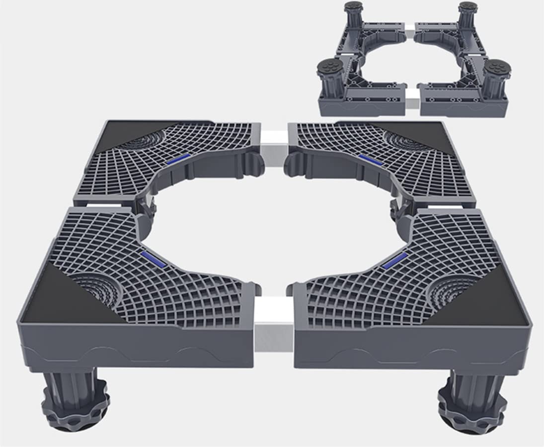 Ssonlun Fridge Washing Machine Stand, Universal Multi-Functional Movable Base stand, for Washing Machine, Dryer, Refrigerator Stand Moving Cart (4 FEET)