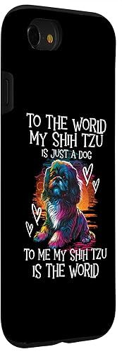 Miniatura 3 de Funda para iPhone SE (2020)  7  8 My Shih Tzu Is The World - Amante de los perros, dueño de mascotas de animales