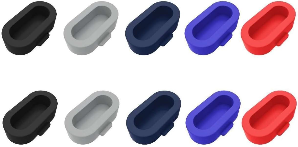 Garmin Fenix 5 Anti Dust Plug,[10 PACK] VKIS Soft Silicone Charger Port Protector Caps Jack for Garmin Fenix 5 / 5S / 5X / Vivoactive 3 / Forerunner 935 / Approach S60 / D2 / Quatix 5 GPS Smartwatch