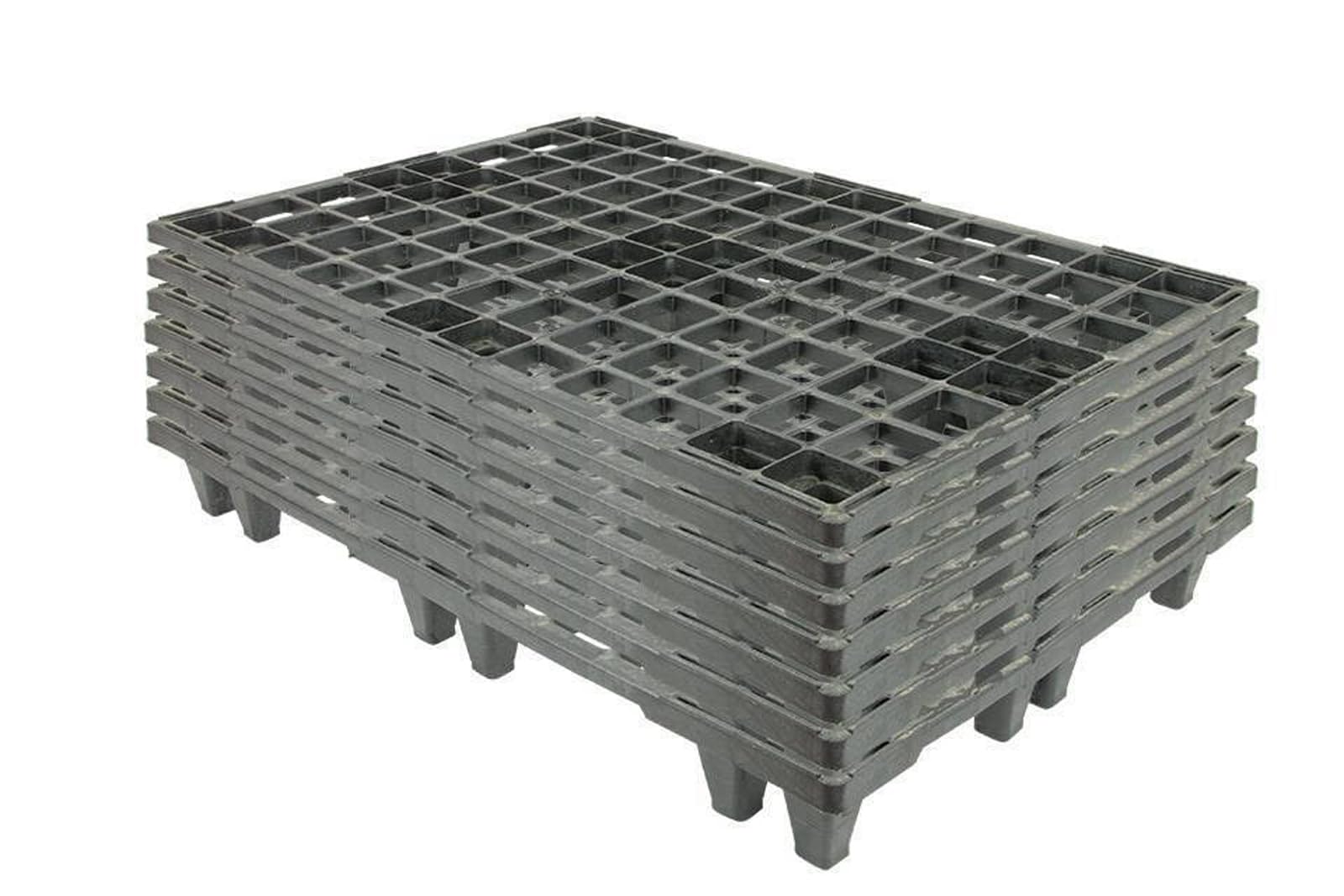 Imballaggi Point,Pallet in Plastica Eco 80 x 120 cm, 18 Piedini, Portata Statica 300 kgLeggero e Riciclabile, Ideale per Logistica, Spedizioni Export e Magazzino, Set da 1