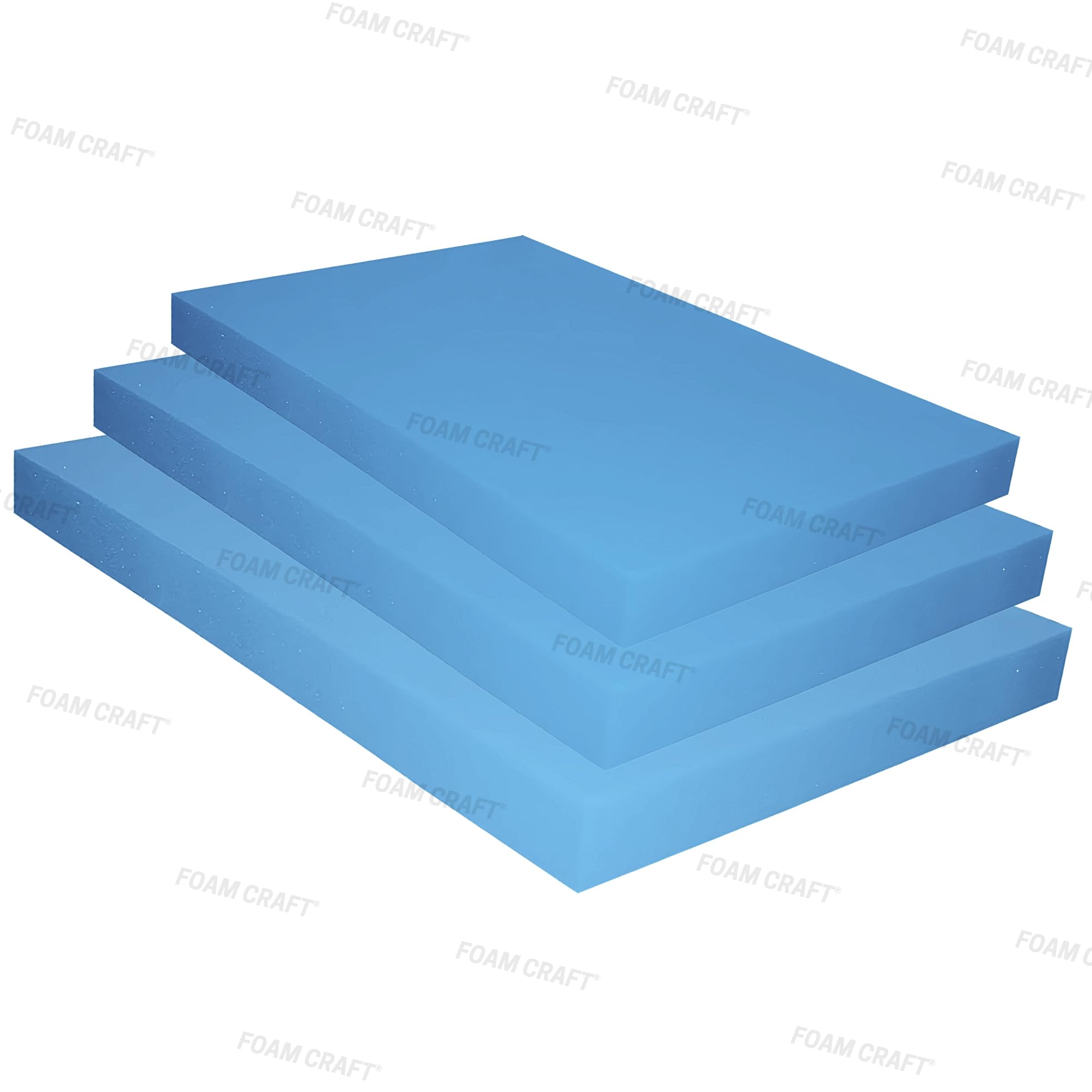 FOAM CRAFT® Blue High Density Upholstery Foam Sheet for Sofa Seat Cushions, Chair Pads & Sofa Topper | Seating Foam cut to size for Indoor/Outdoor Padding & Chair Cushions (65 x 200 cm, 15cm thick)