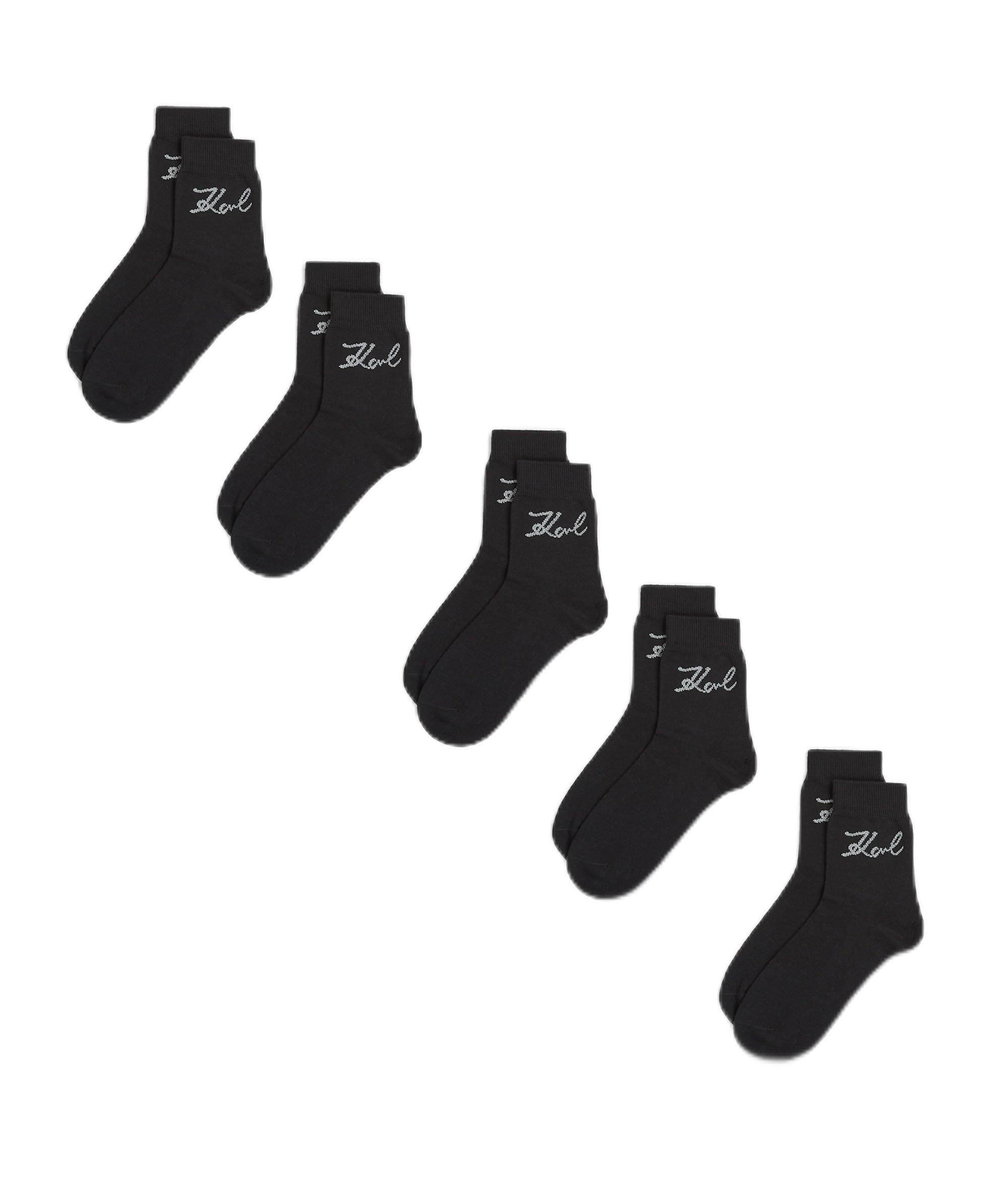 KARL LAGERFELD Damen, Women's, K/Signature Logo Sock 5 Pack socks