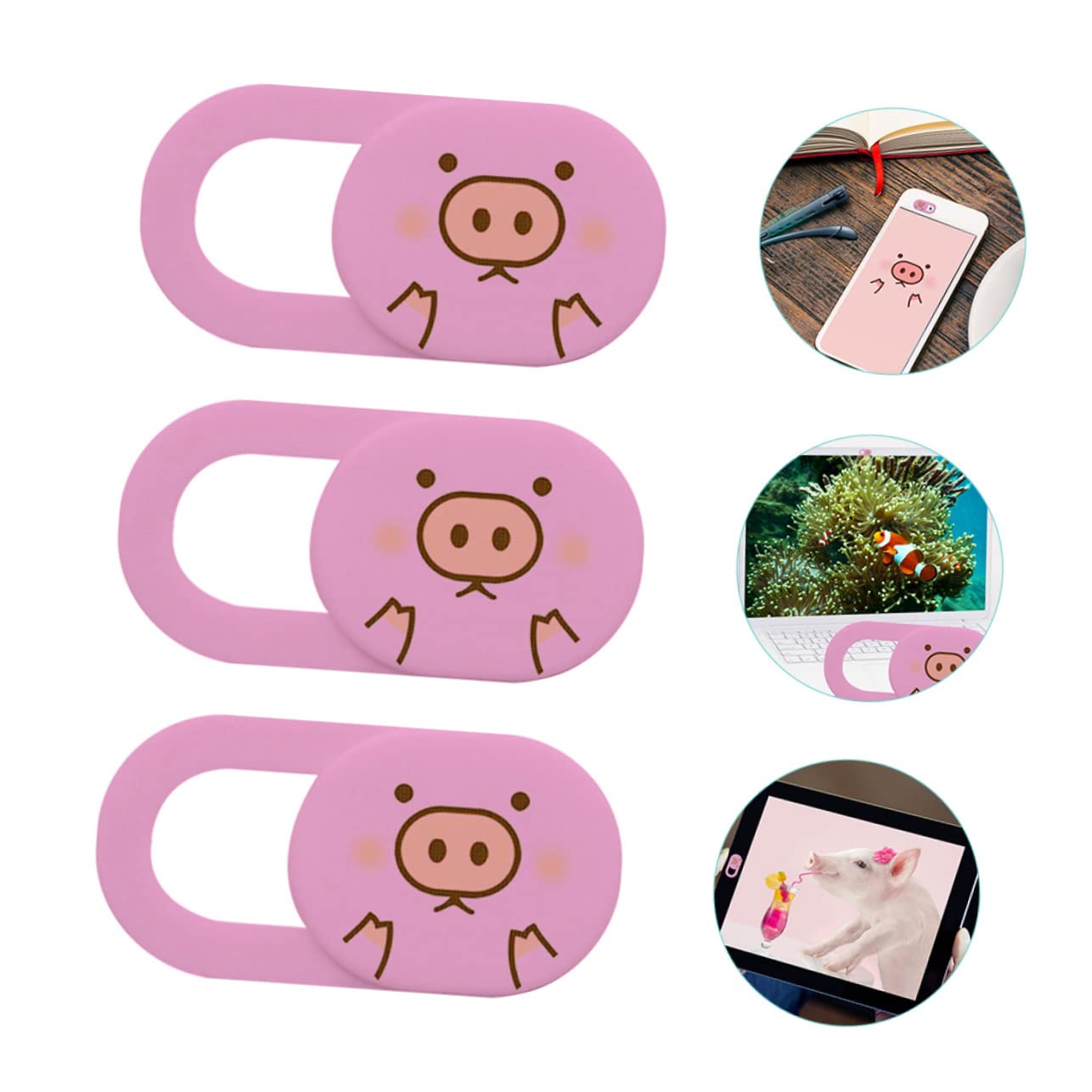 3 Piezas Cubierta Deslizante de Privacidad para Webcam Set de Protección para Cámara de Ordenador Portátil y Smartphone Diseño Ultra Delgado y Accesorio para Seguridad Digital