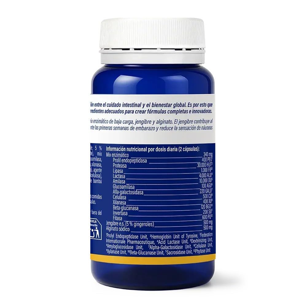 NPro SALUD INTESTINAL Softdigest 60 Cápsulas | 12 Enzimas Digestivas de Baja Carga, Jengibre y Alginato, Soporte para Digestión Sensible, Confort Gástrico