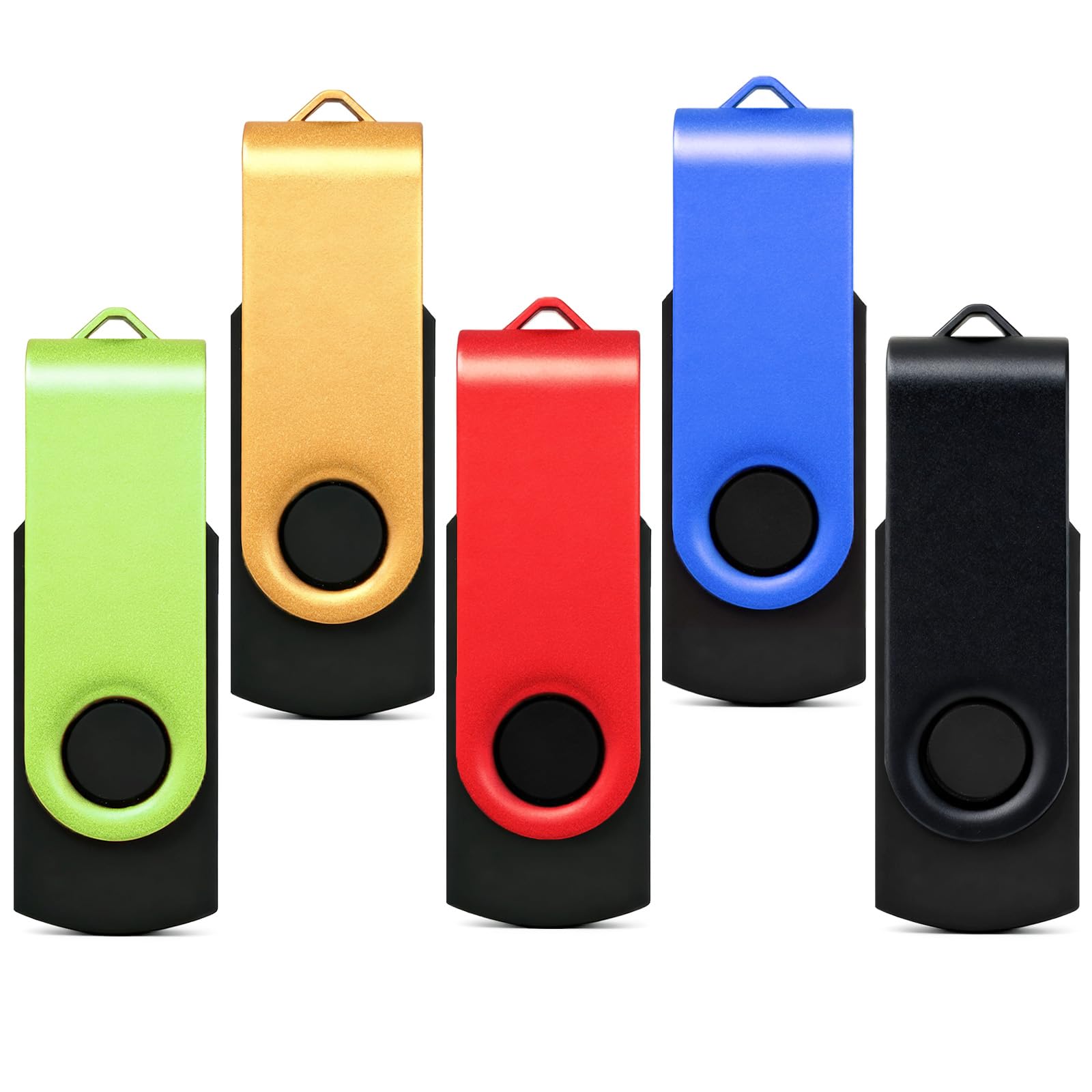 Torvixa USB Stick 8GB 5 Stück Speicherstick Flash Drive,High-Speed USB 2.0 Mehrfarbig Drehbar