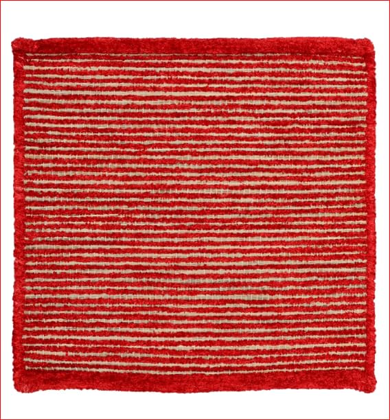 Shyama Kusha Aasan(Kusha Grass & Silk Aasan for Meditation, Jap Dhyan & Puja Long Hours of Comfortable Sitting) 60 * 60 CM with Cover Hand Made (red)-image-29