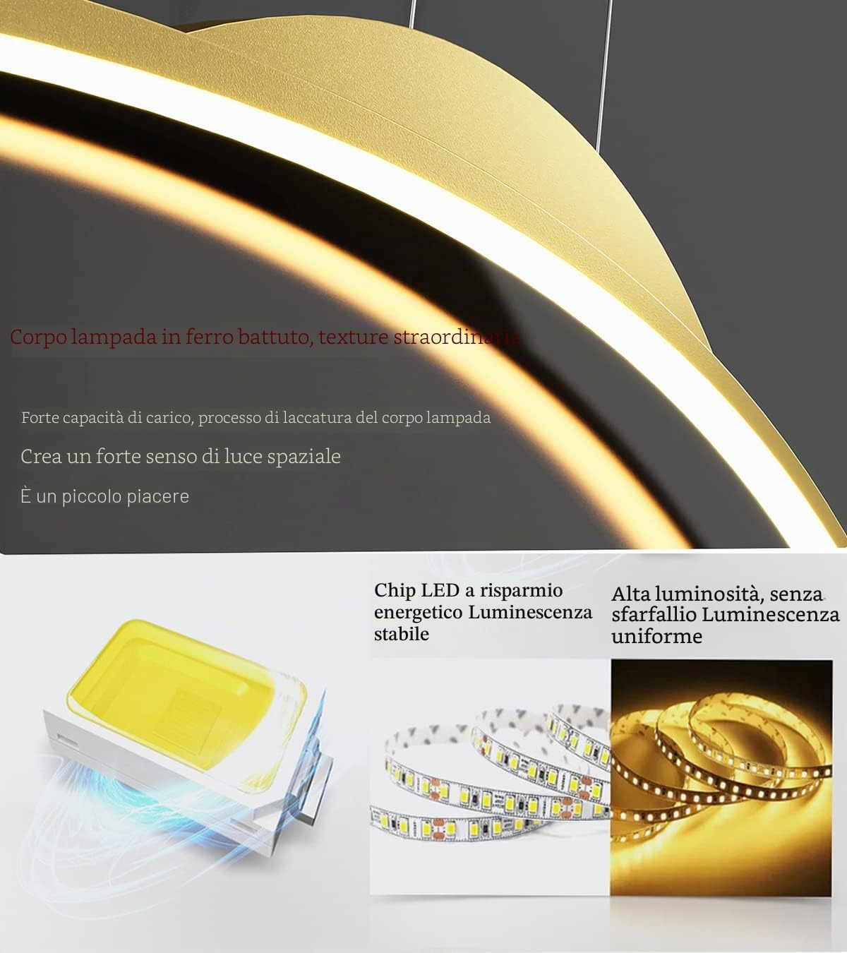 Moderno LED sala da pranzo luci a sospensione arco dimmerabile Bianco lampada a sospensione ufficio soffitto lampadario tavolo pranzo lampada altezza regolabile soggiorno camera da letto L80cm/32W