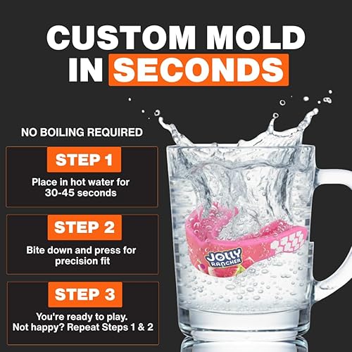 Miniatura 4 de Shock Doctor, Gel Max Power Flavor - Protector bucal, fútbol, lacrosse, hockey, artes marciales mixtas, boxeo, jóvenes y adultos