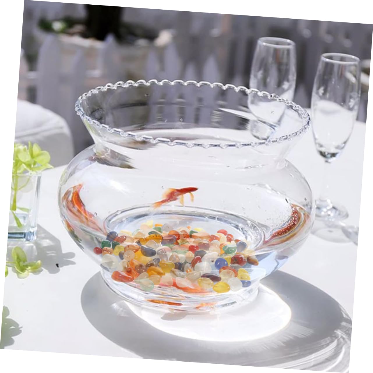 HANABASS Real Natural Agate Stones 500g Gravel Pebbles for Fish Tank Aquarium Decoration