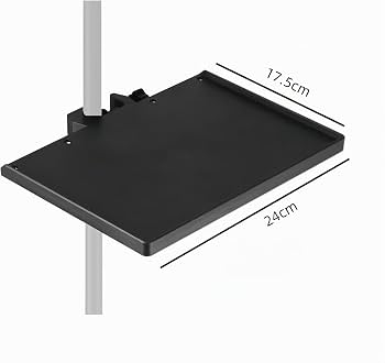 Gbloodst 781E Supporto Universale Per Microfono Con Vassoio Regolabile E Morsetto | Plastica ABS Rinforzata