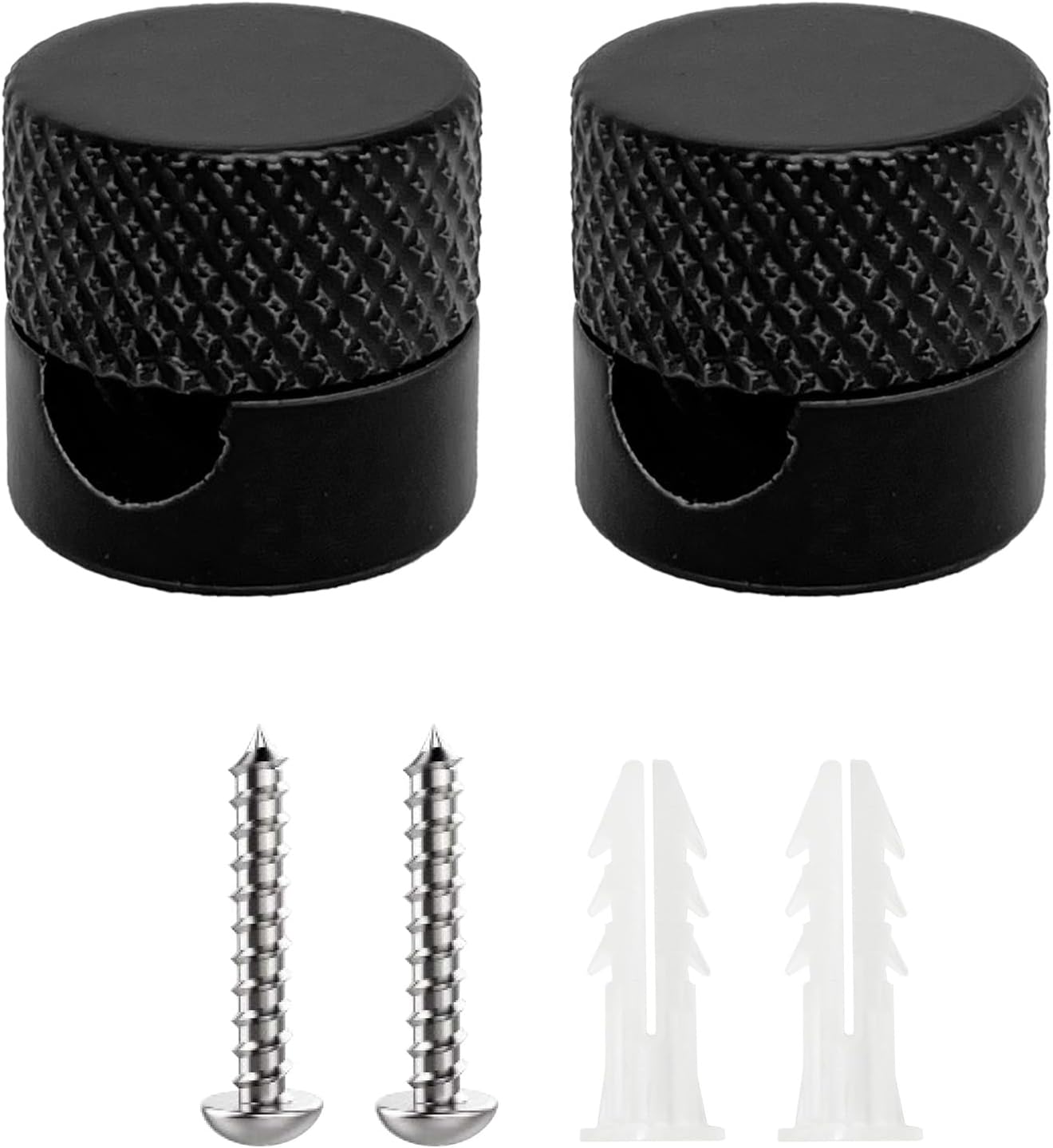 smartect Aluminium Wall and Ceiling Pins [2 Pieces, Corrugated, Black ...