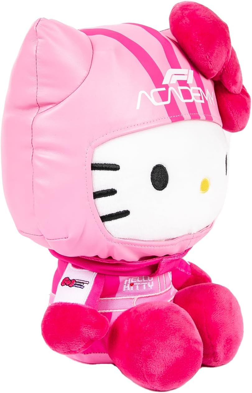 F1A x Hello Kitty Unisex Racing Plush Stuffed Animal, Pink, One Size