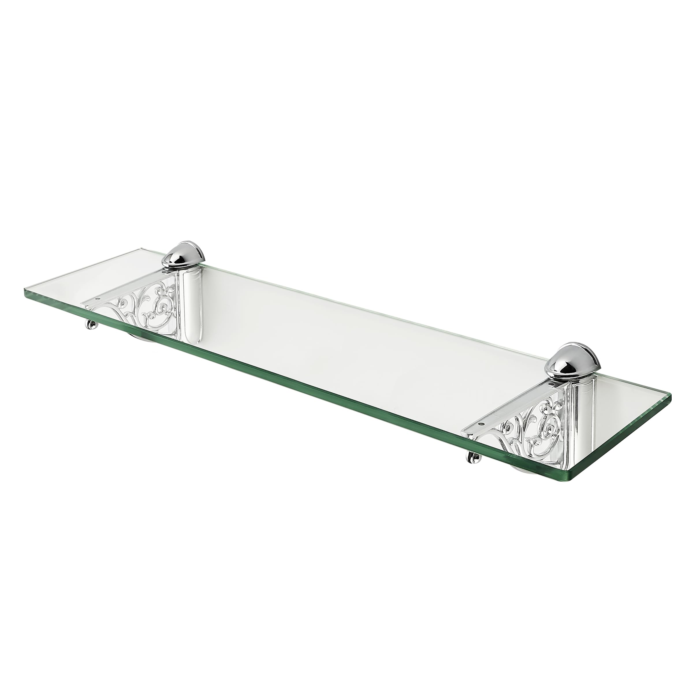 polished chrome shelf brackets product photo