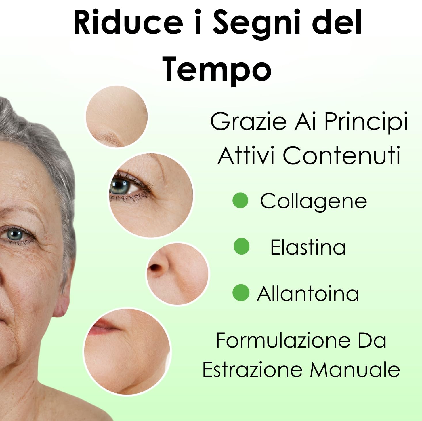 LA LUMACA VA Gesichtsserum aus 100 % reinem Schneckenschleim, gegen Unreinheiten, Anti-Falten, feuchtigkeitsspendend, beruhigend, Narbenbildung, Fleckenschutz, 50 ml, hergestellt in Italien