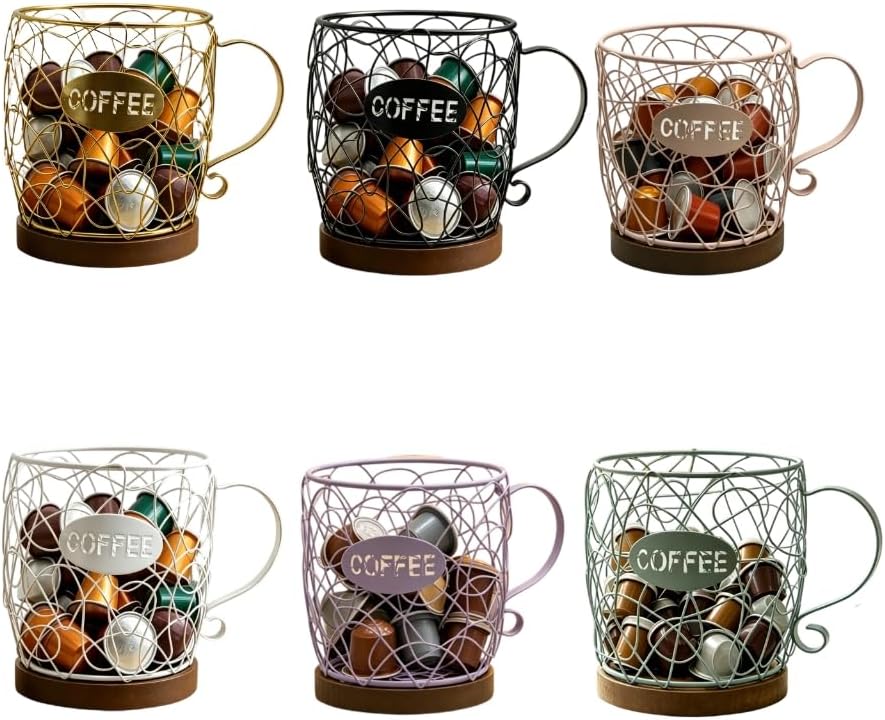 Rustics Iron And Coffee Container For Space Saving