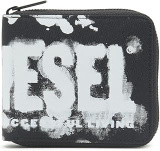 [Diesel] [ディーゼル] ユニセックス ファブリック DSL プリント 二つ折りウォレット X09528P5586