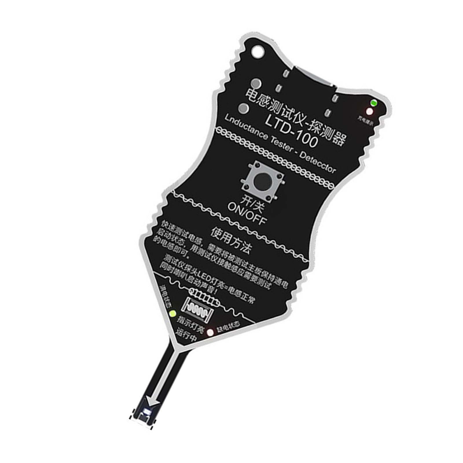 fexxkg USB Rechargeable Inductance Tester With Type C Port And Visual Battery Indicators For Electronic Components Testing
