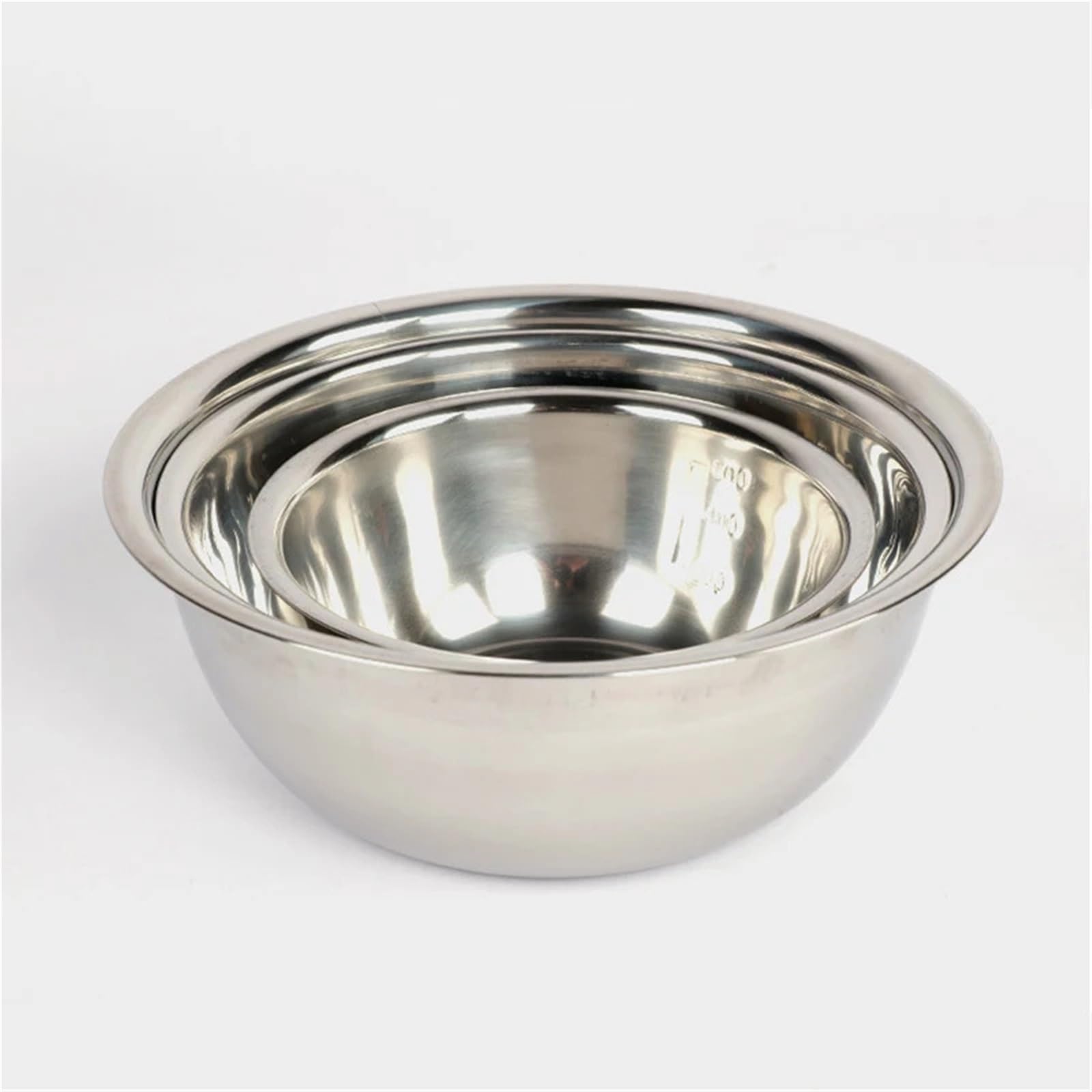 Ensaladeras Cuencos de sopa de acero inoxidable de gran tamaño, 3 uds., olla de sopa redonda multifunción, Palte for sopa, ensalada, platos for hornear, herramientas de cocina Para Cereales, Ensalada(