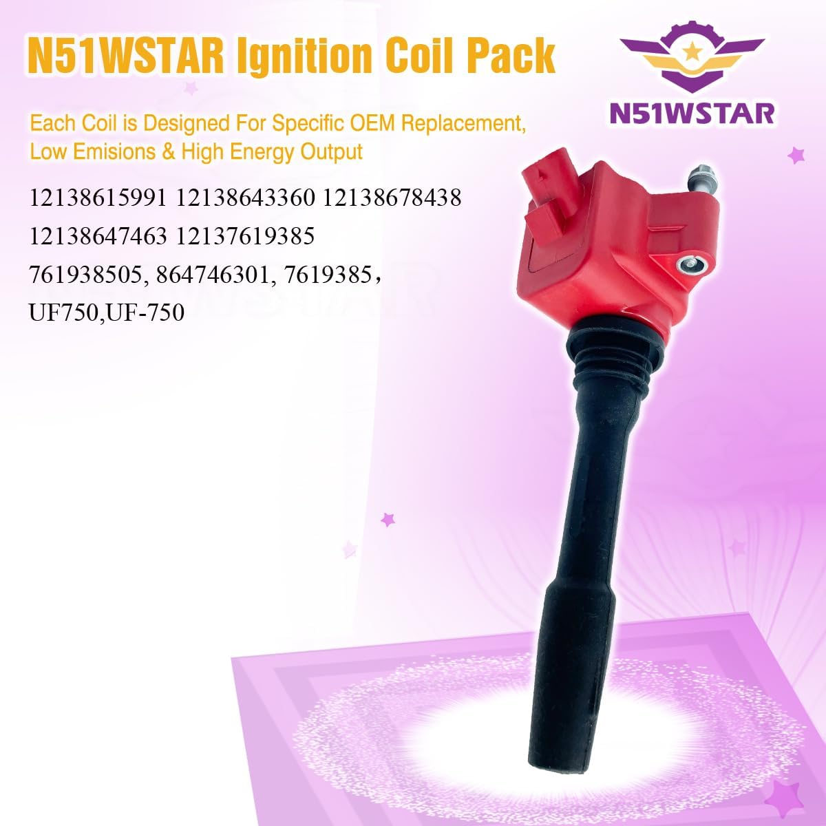 High Energy Ignition Coil Packs Set Of 6 Compatible With BMW 3 4 5 6 7 8 Series X3 X4 X5 X6 X7 Z4 M4 M140I M240I G12 G28 G30 G31 G32 B58 S58 3.0T V6 Replacement For 12138678438 UF750