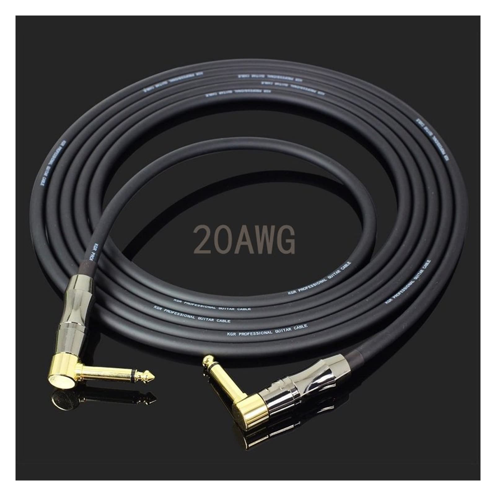 Gitarren instrumentenkabel Gitarre-Anschlusslinie E-Gitarren-Linie Elektronische Klavierrahmen-Trommellinie (Color : A, Size : 6m)