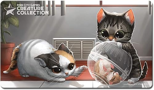 Star City Games Alfombra de juego Creature Collection - Gatito (SCGKITTENMAT), gris