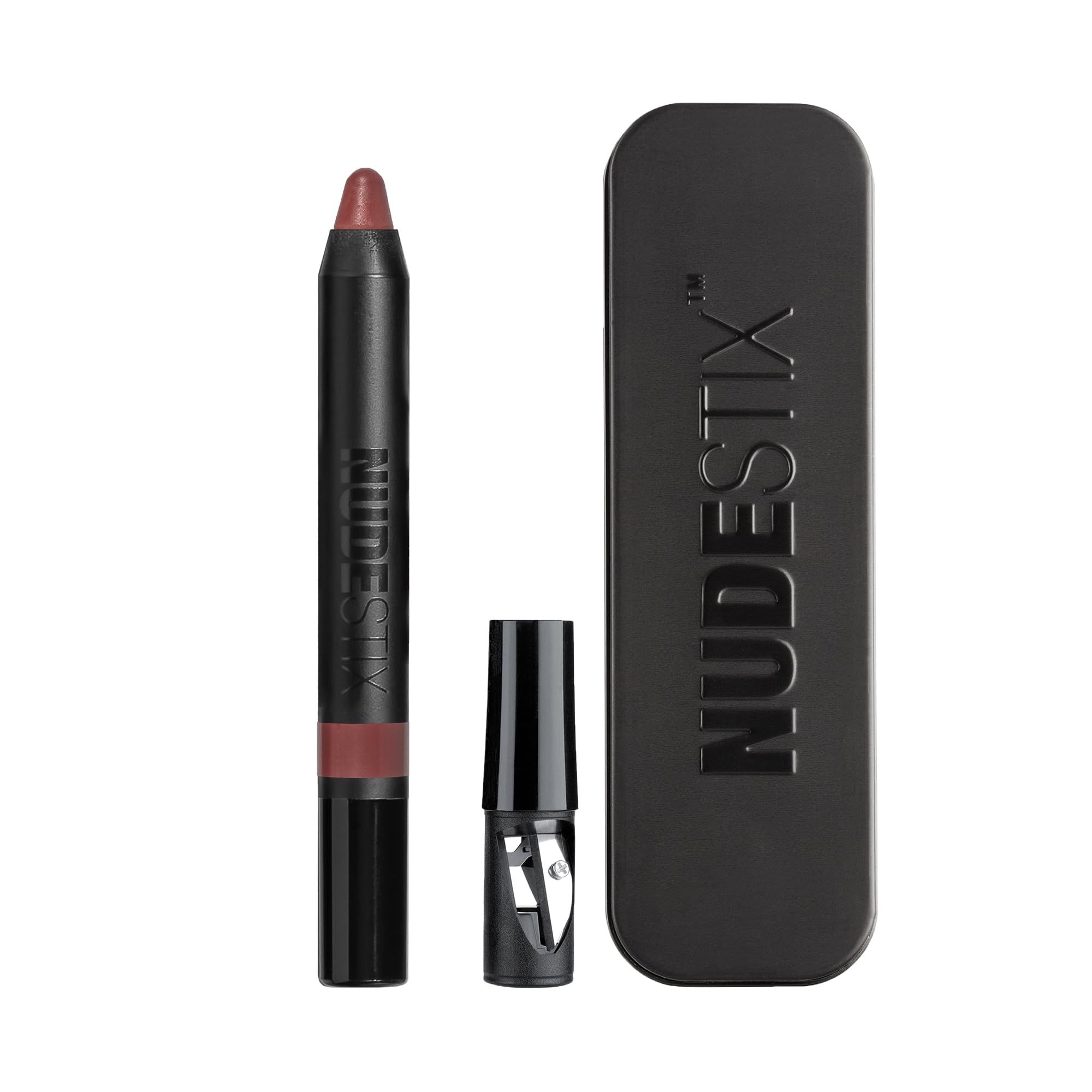 Nudestix Intense Matte Lip + Cheek Pencil – 3-in-1 Long-Wear Matte Lipstick, Lip Liner & Blush Stick | Waterproof, Vegan, Preservative-Free sunkissed rose