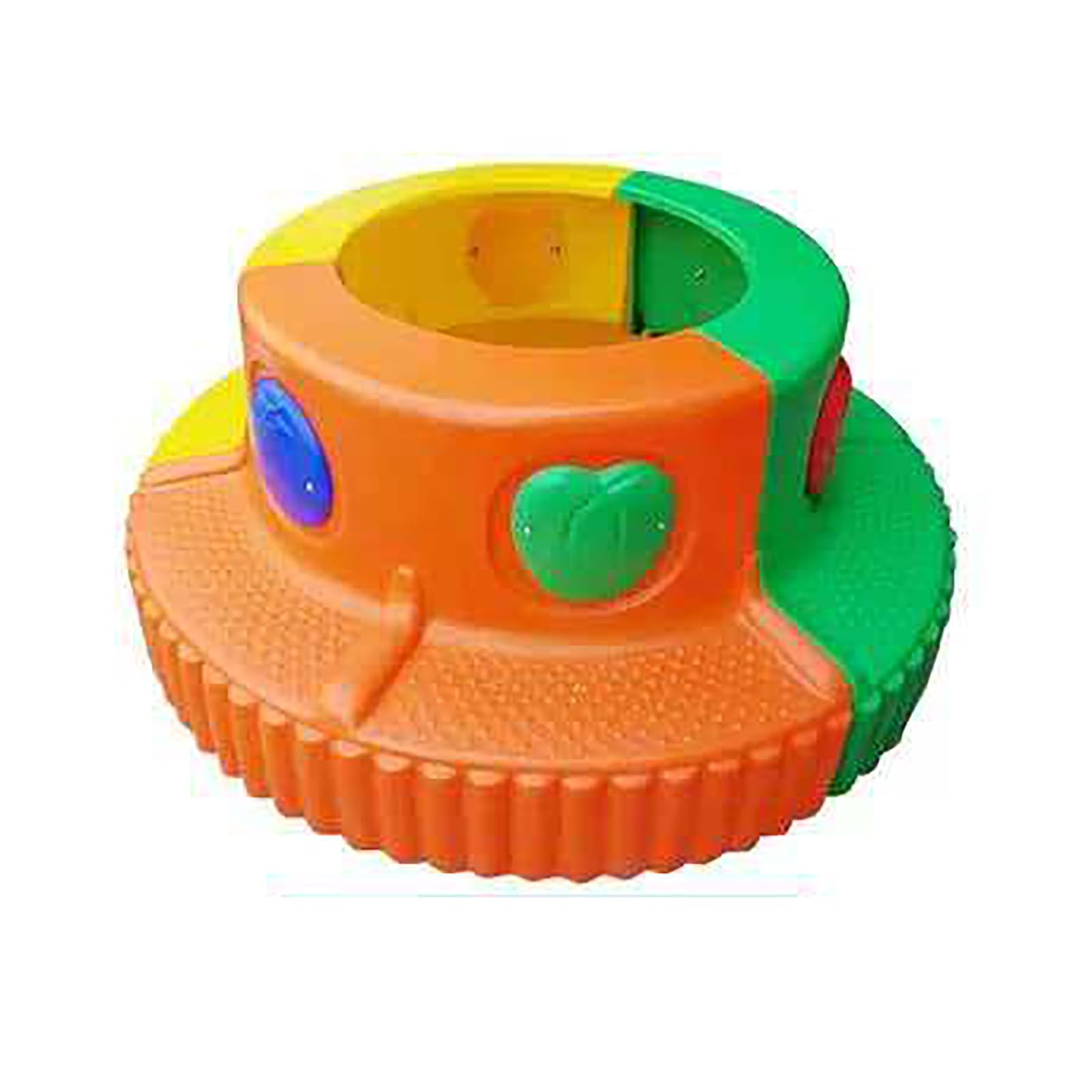 KIBONCY Kids Tree Bench, Modular Pillar Column Protector Seating for Playground, Weatherproof Curved Ring Sitting Stool for Kindergarten Preschool Park