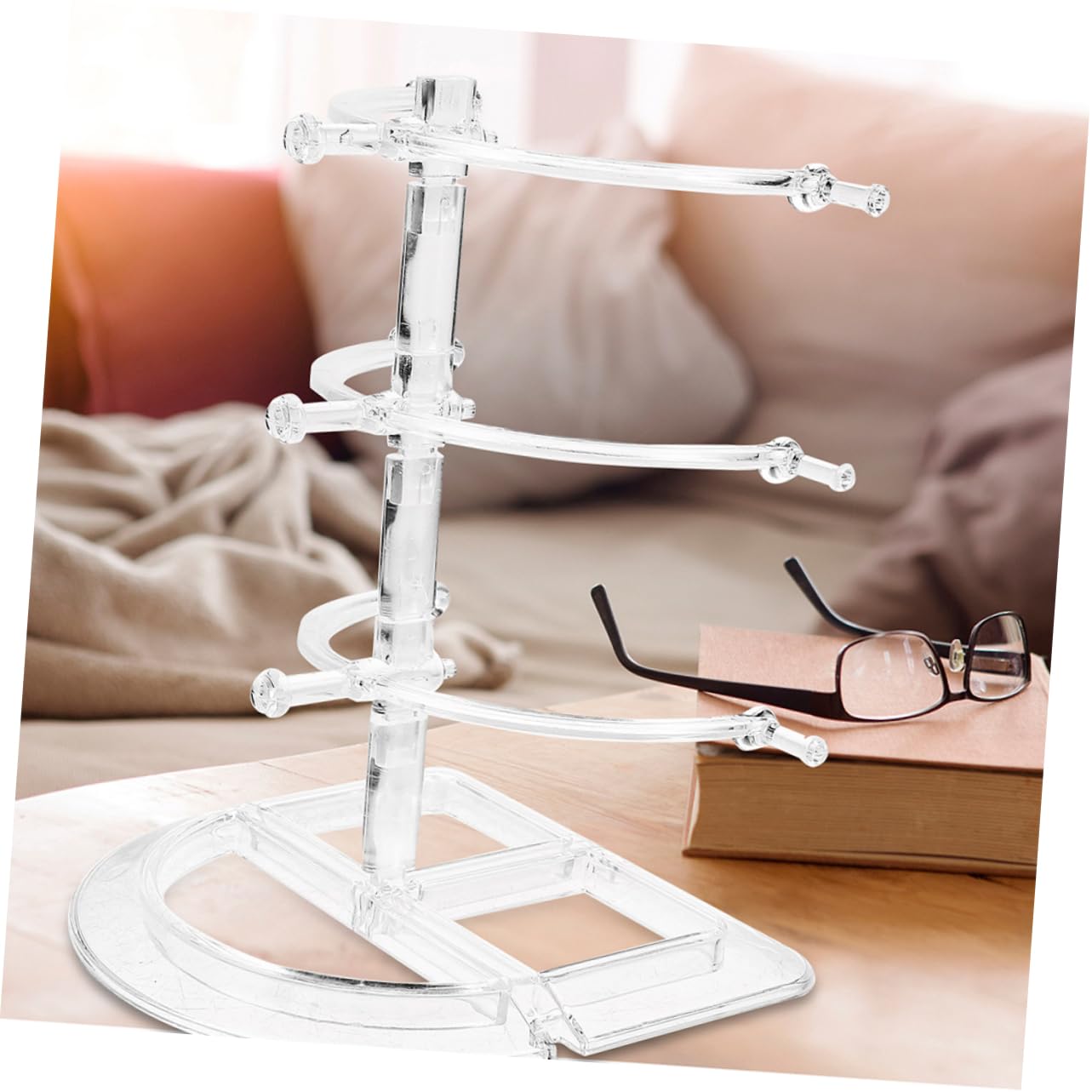 IMIKEYA 8 Stk Brillenständer Mehrschichtiger Brillenhalter brillen aufbewahren Brillenbox brillenablage Ständer für Brillenhalter Sonnenbrillen-Präsentationsständer p.s Transparent