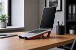 Laptop Stand for Desk – Ventilated Laptop Riser for Cooling & Airflow, Portable Computer Stand for Office & Home, Stable Lightweight Design for Better Posture