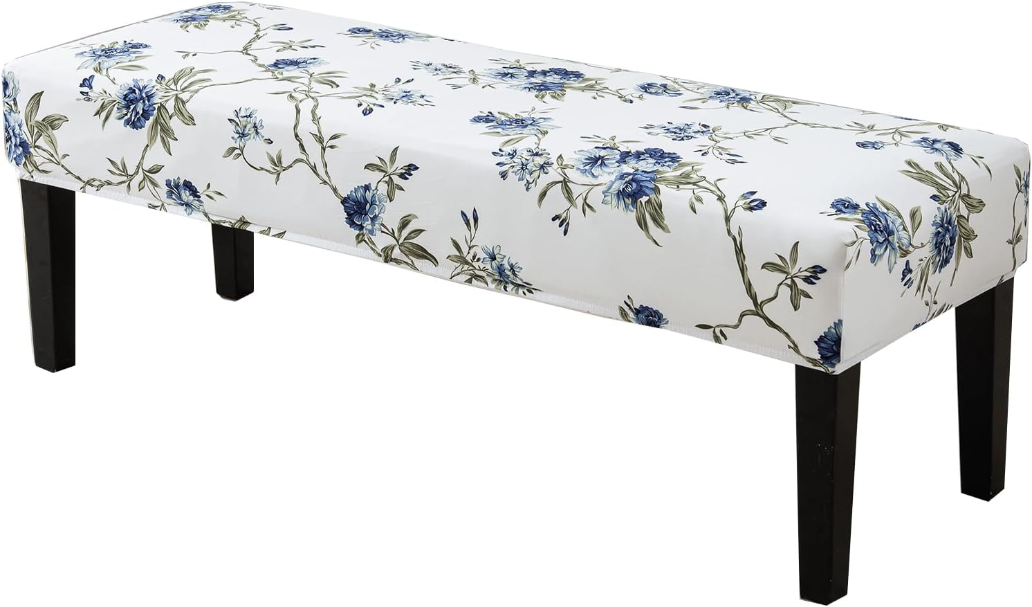CRFATOP PU Dining Bench Slipcover Waterproof Bench Seat Cushion Covers Stretch Upholstered Bench Slipcover Removable Washable Dining Chair Slipcovers for Bedroom Living Room,Light Green