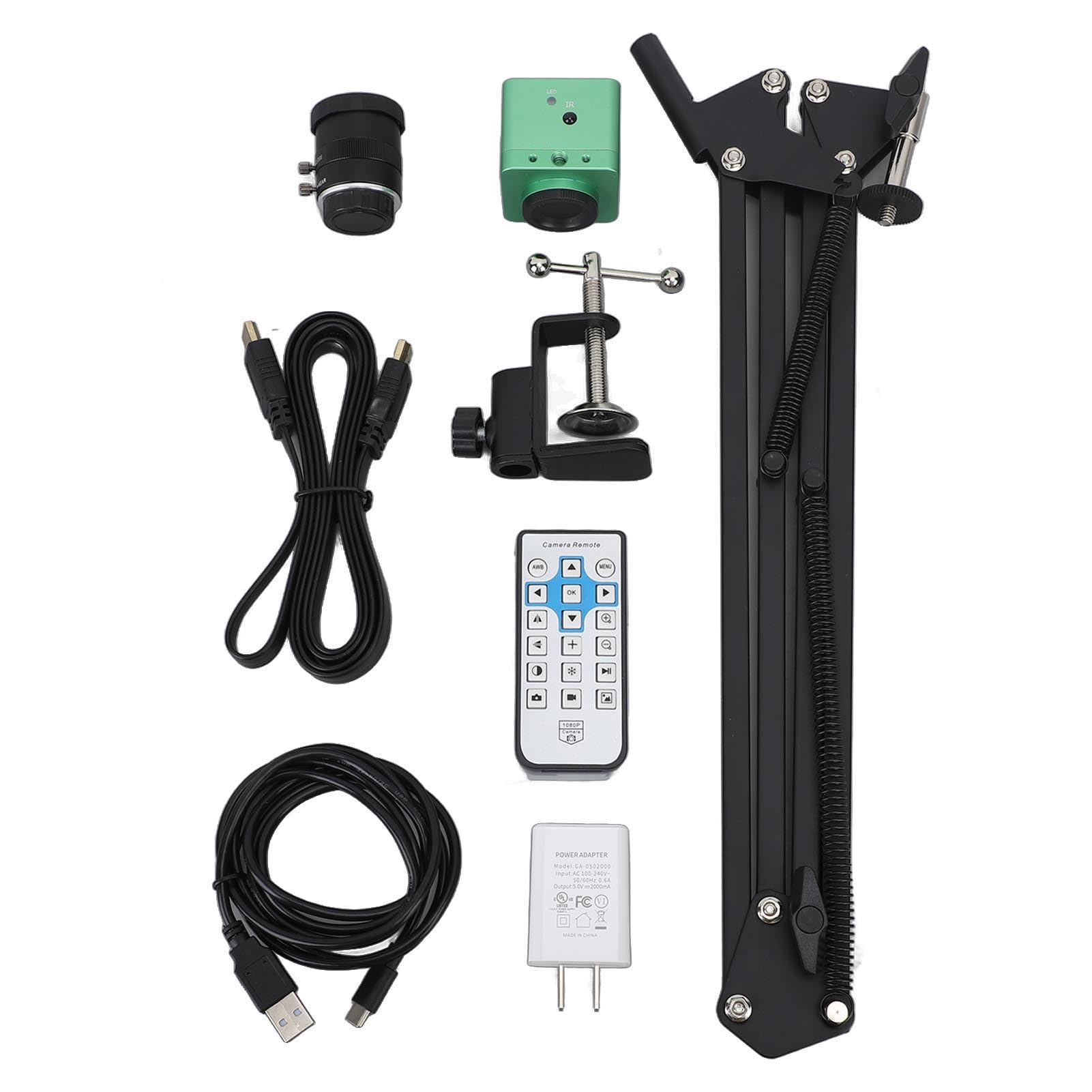 Jectse Kamera HDMI 41 MP, 4K 30 kl./s, 3840 x 2160p, zoom cyfrowy, USB do nauczania strumieniowego przesyłania strumieniowego, kamera przemysłowa C/CS z obiektywem 6-12 mm, bez zniekształceń, ręczny