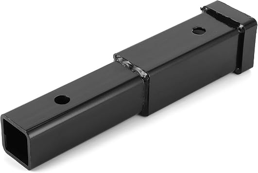 Trailer Hitch Extender, Trailer 12 inches Hitch Extension Receiver Tube Extenders 5000lbs Towing, Towing Hitch Receiver Extender Steel Tube for Class 3/4 2in Receiver