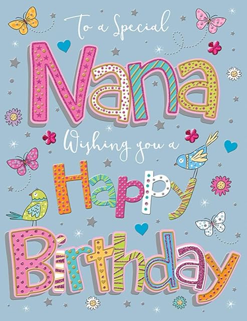 Birthday Card Nana - 8 x 6 inches - Regal Publishing