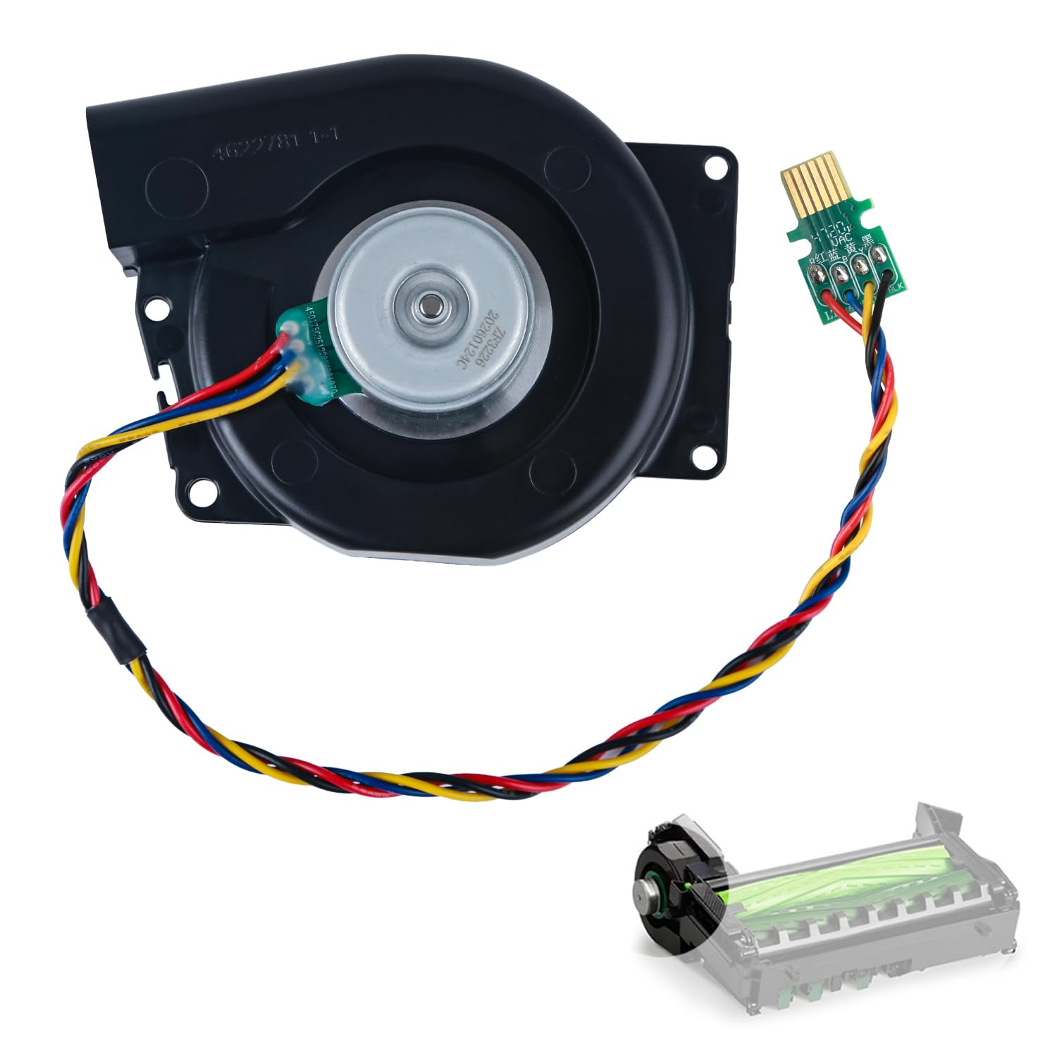 Replacement Motor Fan Module Compatible with iRobot Roomba e5 e6 i1–i8+ and j5–j9+ Series Robot Vacuum, Engine Ventilation Motor Fan Assembly for e/i/j Series Vacuum Cleaner