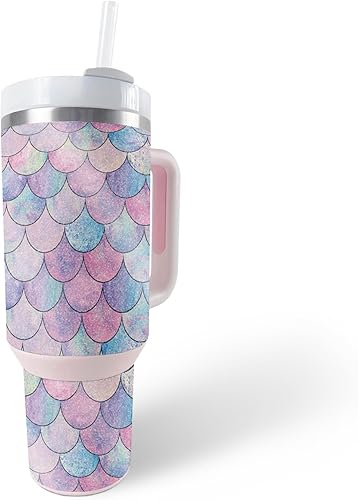 Miniatura 10 de MightySkins - Vaso con purpurina brillante compatible con Stanley The Quencher H2.0 FlowState de 40 onzas  Midnight Mischief  Acabado de purpurina