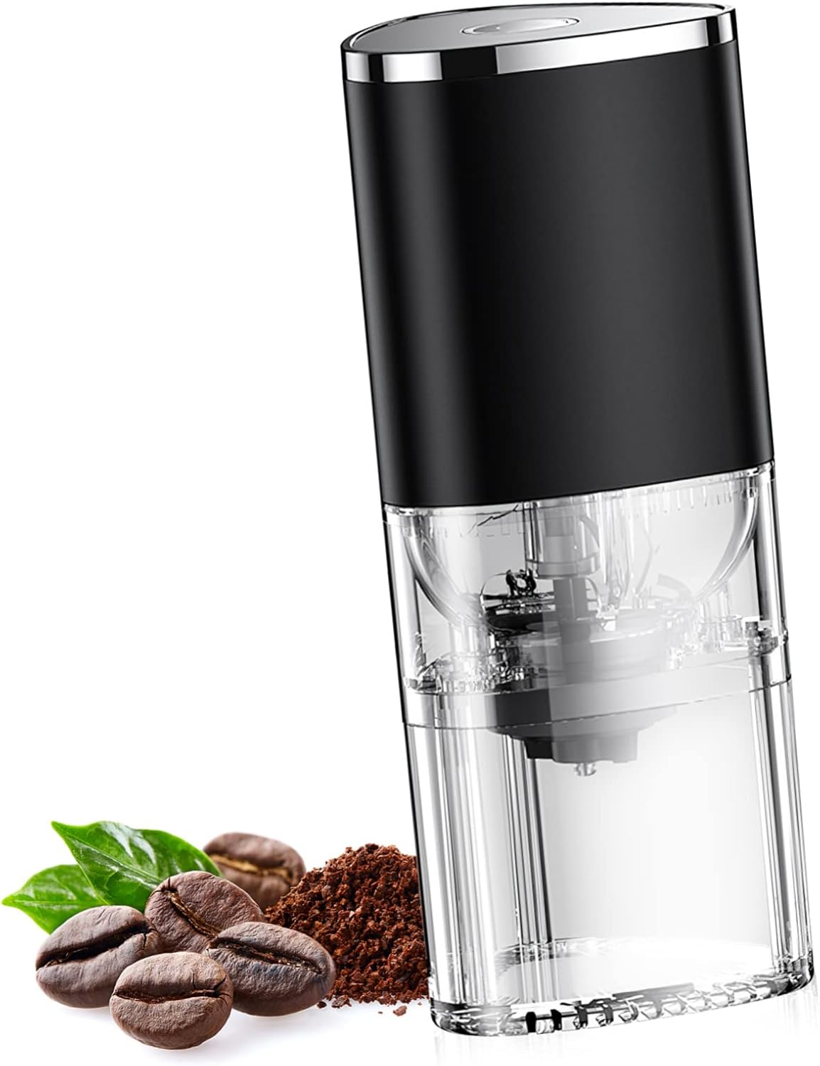 Electric Coffee Grinder Conical Burr Compact Home Coffee Bean Mill for Grinding Espresso 200W High-Speed Motor Easy to Use