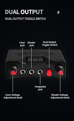 Miniatura 5 de Fuente de alimentación de la máquina de tatuaje digital DGT
