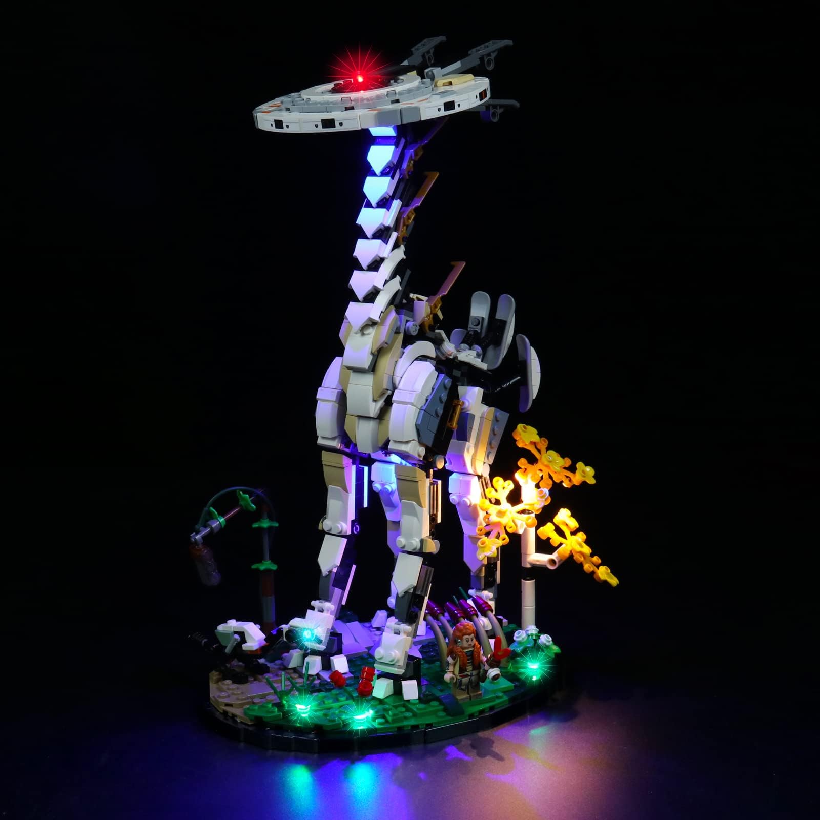 BrickBling Lights for Tall Neck 76989 (Only Lights, No Model), DIY Lighting for Horizon Forbidden West, Lighting Compatible with Lego Tallneck-Classic Version