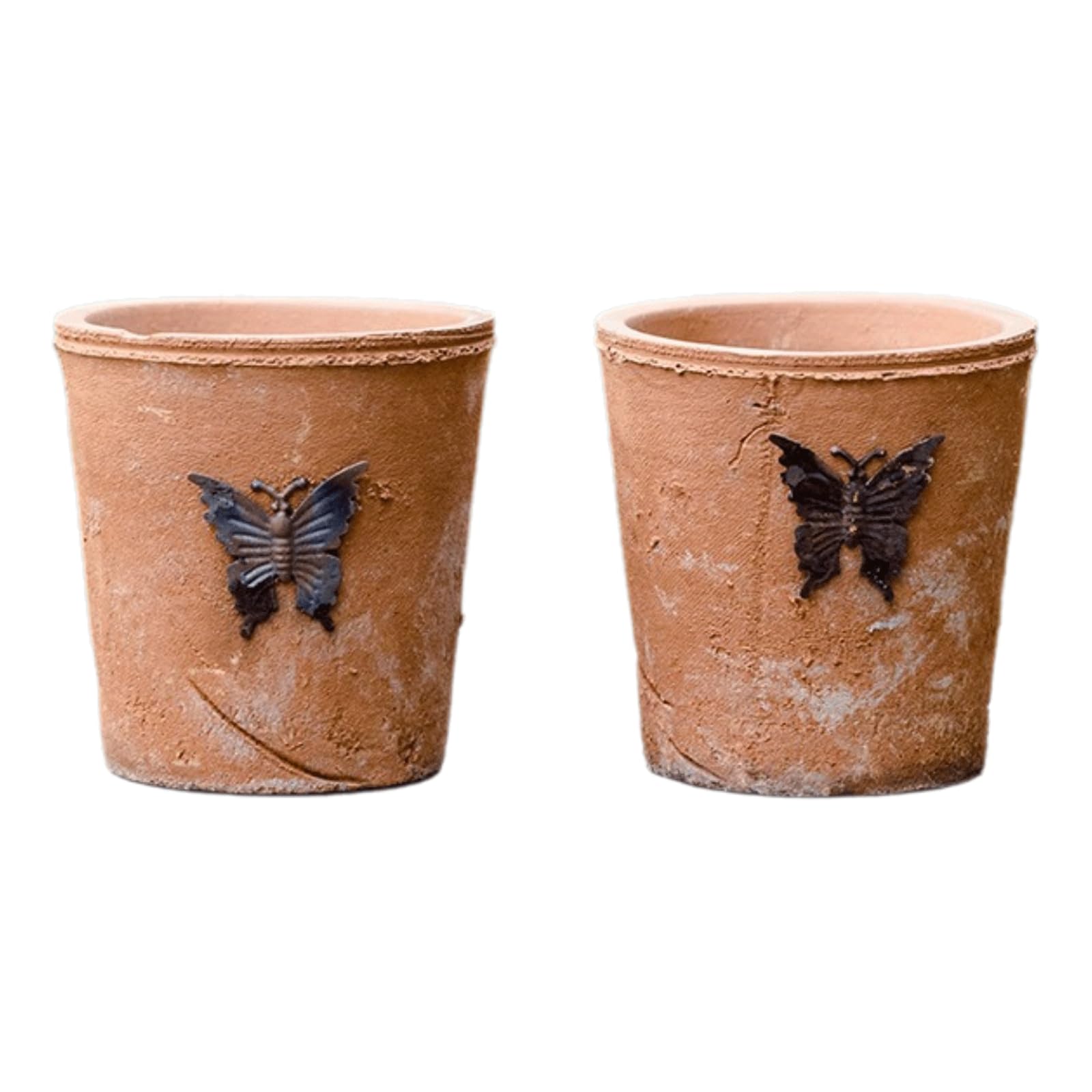 Pot de fleurs en terre cuite avec trou de drainage style bohème Yofab