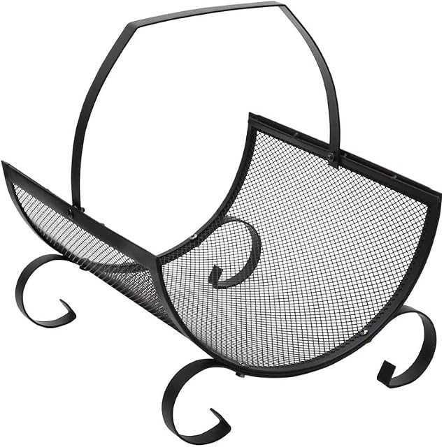 JVL Broughton Log Holder Black One Size 11-350