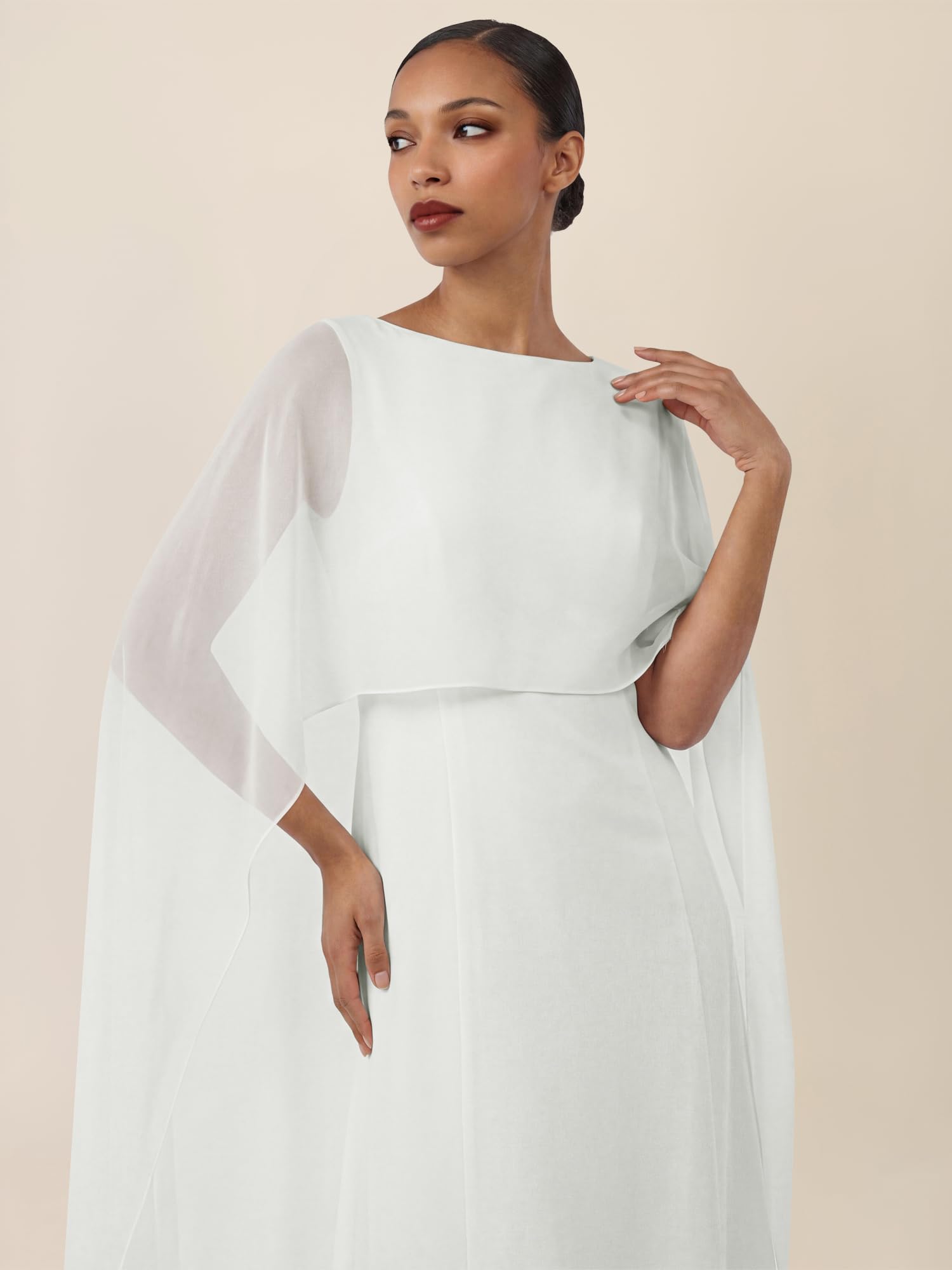 APART Fashion Damen Kleid mit Cape Kleid mit Cape (1er Pack)