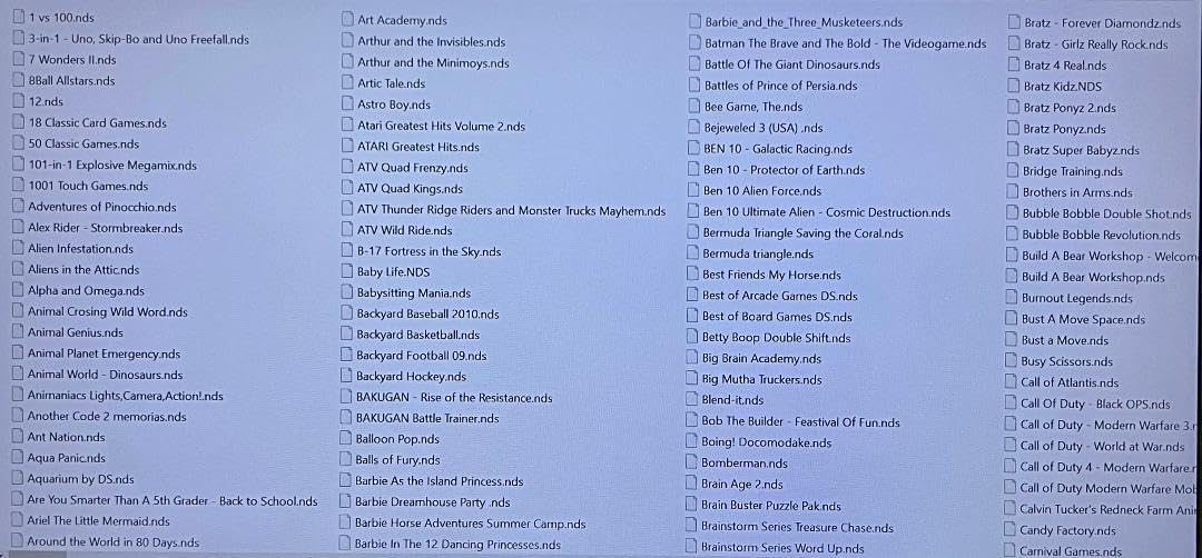 500 in 1 DS Game Card SDHC Will Work on DS DSI DSIXL 2ds 2DSXL 3DS 3DSXL - Image 2