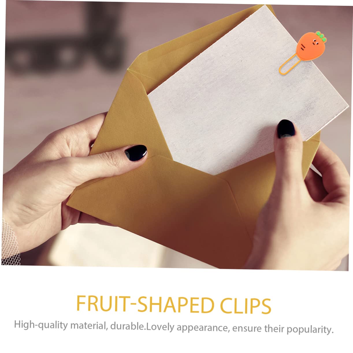 Operitacx 40pezzi Clip Carta Creativi Forma Di Carota Per Ufficio e Scuola Graffette Decorative Per Documenti e Note Accessori Carini e Funzionali Per Organizzazione Delle Attività