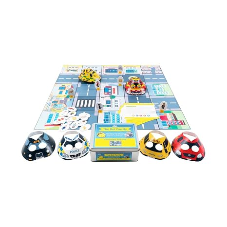 Basic Programming: Our Community Activity Tin - Can Complement to Bee-Bot or Blue-Bot and People Who Help Us Mat Programmable Robotic Accessories Set
