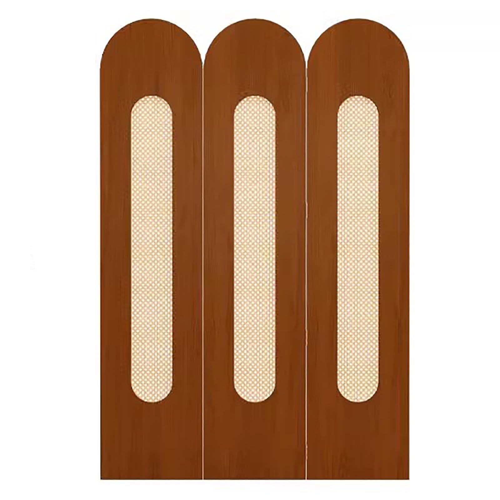 Separe Divisorio Interno, Divisorio Pieghevole in Rattan Intrecciato, Altezza 180 cm, Separe da Esterno Giardino Indipendente per Camera da Letto e Ufficio(Cherry,Large)