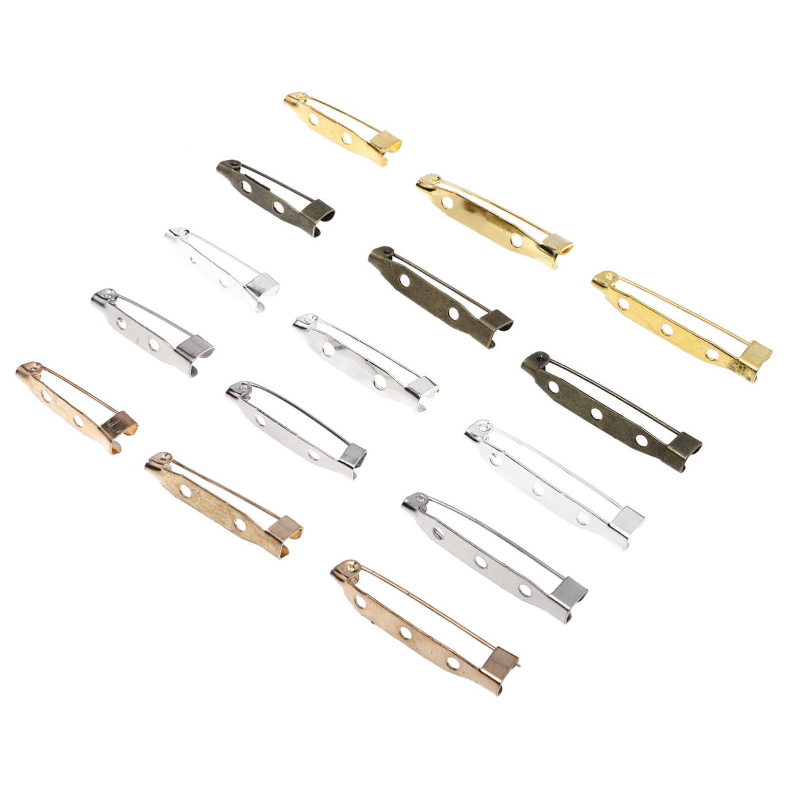 NUOBESTY 450stücke Sicherheitsnadeln Kleidung Clips Für Shirts Kleider Schals Einstellbare Broschen Zufälligen Designs Fixierung Und Anpassung Von Outfits Einfach Zu Verwenden