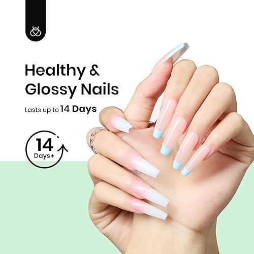 Miniatura 3 de beetles Gel Polish Juego de capa superior y base de gel que no se limpia, 2 x 0.5 onzas líquidas, fórmula suave mejorada, capa superior brillante,