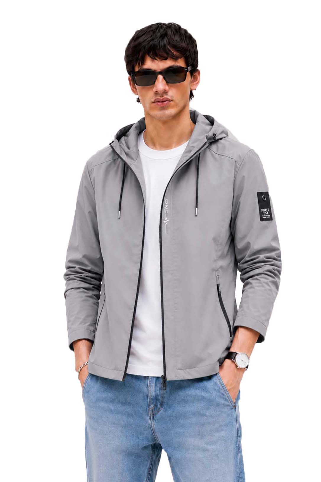 lymio Men's Hooded Casual Jacket | Lightweight Polyester Windcheater Zip-Up Hooded Outdoor Jacket (1-J-7-9)-picture-55